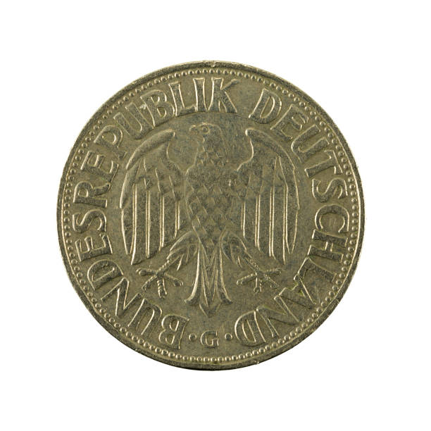 istock 1 german mark coin (1956) reverse isolated on white background 669545678