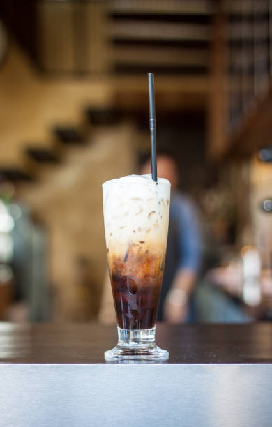 istock Iced Coffee (latte) In Tall glass 669552378