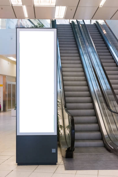 istock Blank Advertisement Sign City Urban Public White Isolated Clipping Path 669558002