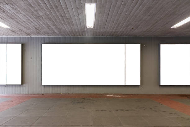 istock Blank Advertisement Sign City Urban Public White Isolated Clipping Path 669558106