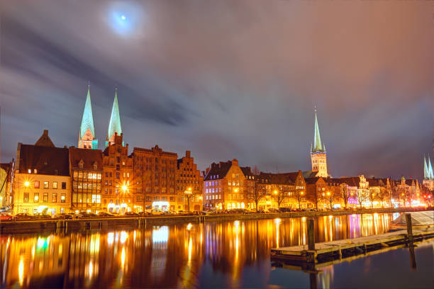 istock Old Town architecture in Lubeck, Germany 669566606