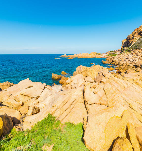 istock Yellow rocks in Costa Paradiso 669567002