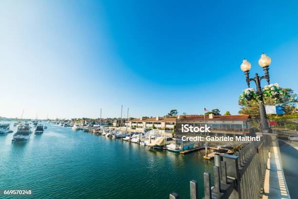 Balboa Island In Newport Beach Stock Photo - Download Image Now - Island, California, Harbor