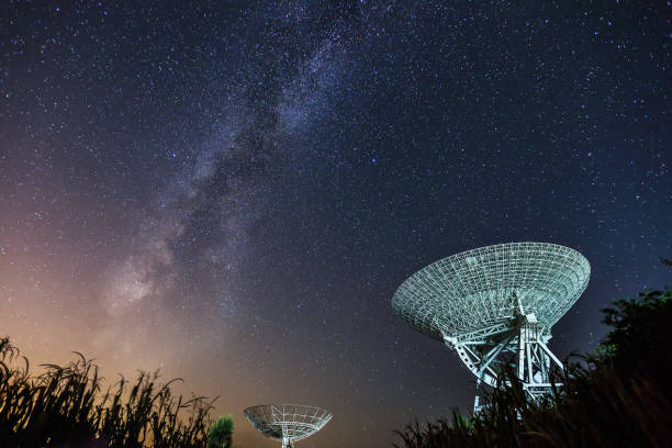 istock Radio telescopes observe the Milky Way 669577604