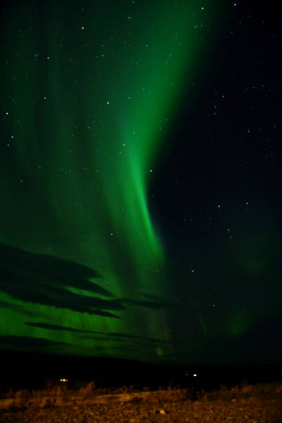 istock Icelandic northern lights in autumn time, Aurora 669596588