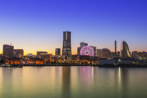 istock Japan twilight at Yokohama city 669610614