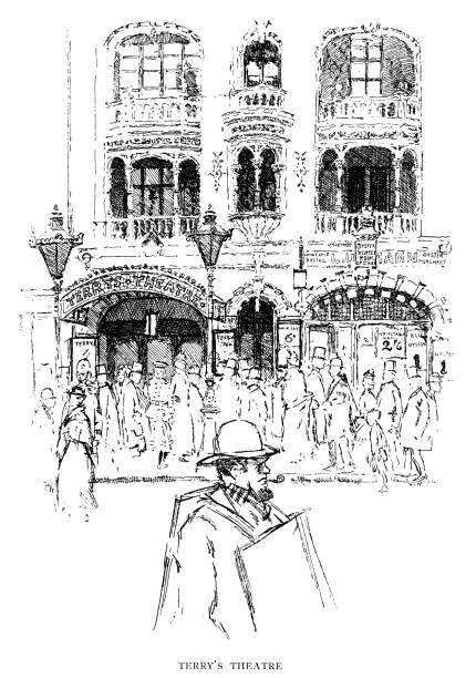 kuvapankkikuvitukset aiheesta terry's theatre in the strand, lontoo (viktoriaaninen kuva) - strand katu lontoossa