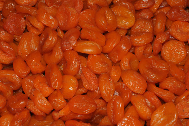 istock Dried apricots grown in the mountains 669620688