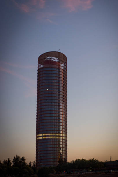 istock The Sevilla Tower or Cajasol at sunset 669642626