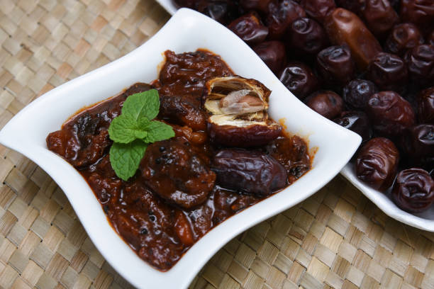 istock Home made hot sweet and spicy date pickle 669644804