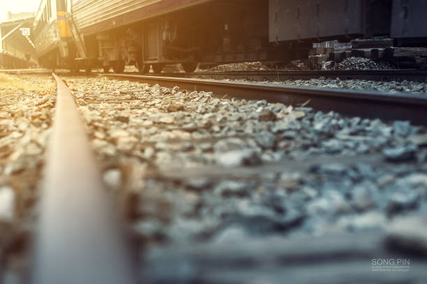 istock The train is running on the rails 669645042