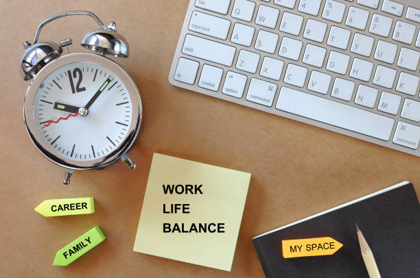 istock Work life balance, business concept and time management idea 669651770