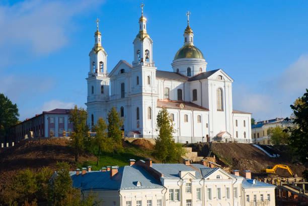 Monument Vilnius Baroque architecture. Recreated in the beginning of the XXI century. For a sample of the temple to take San Carlo al Corso in Rome.