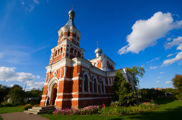 istock Holy Ascension Church, built in 1908 in Luzhesno, Belarus. 669660480