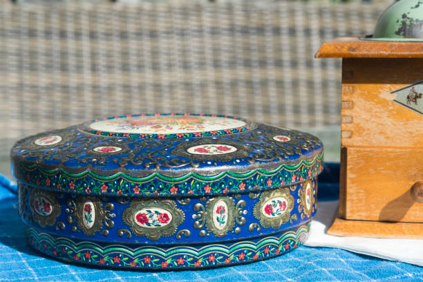 antique tin container for kitchen