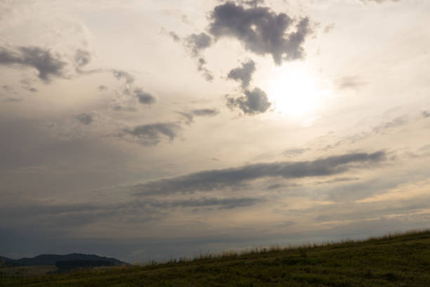 Dramatic colorful clouds. Slovakia