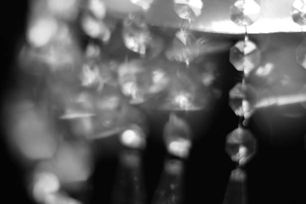 istock Abstract - Black and White - Light shade crystals 669684246