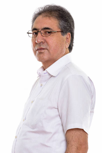 istock Studio shot of senior Persian man looking at camera 669684880
