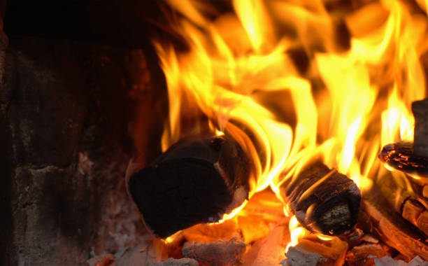 istock bright blur flame of a bonfire 669691744