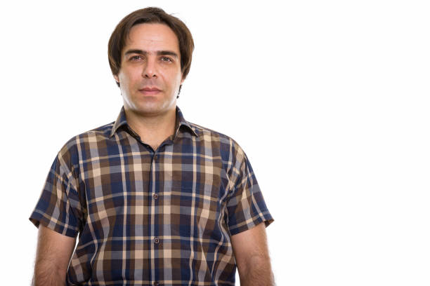 istock Studio shot of young Persian man against white background 669695670