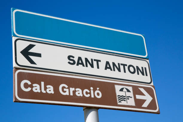 istock Gracio Cove Beach Sign; Ibiza 669723428
