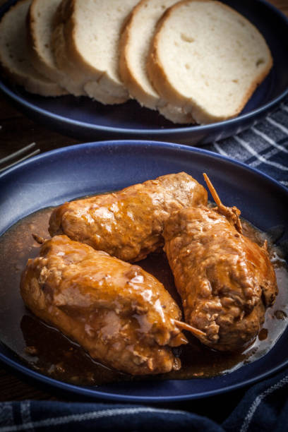 istock Tasty roulades beef on plate. 669725808