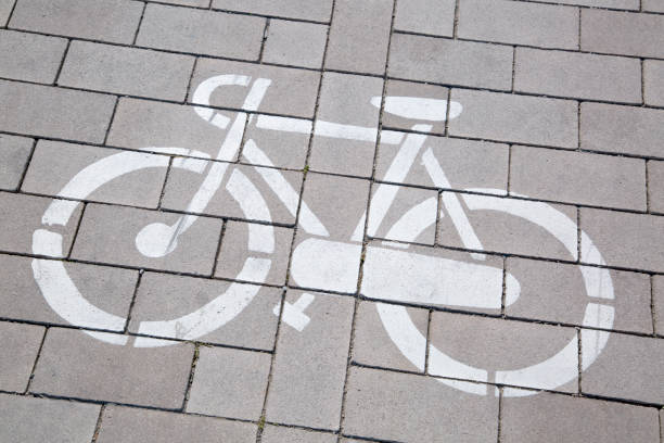 istock Bike Lane Symbol, Ibiza 669729346
