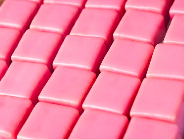 Pink treats Pink treats close up shot. chewy stock pictures, royalty-free photos & images
