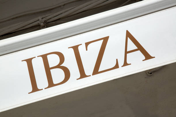 istock Ibiza Sign on Stone Wall Facade 669735724