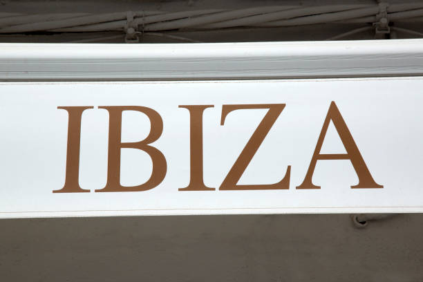 istock Ibiza Sign on Stone Wall Facade 669735870