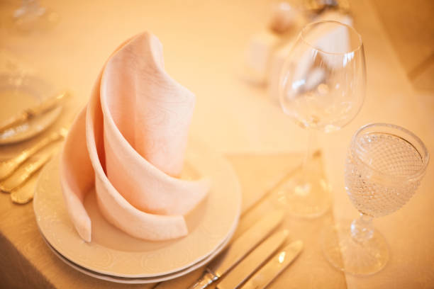 istock holiday table setting in white and gold color 669735908