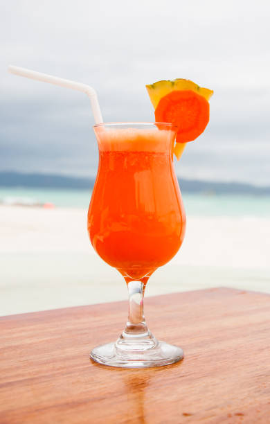 istock Freshly squeezed pineapple and carrot juice 669736112