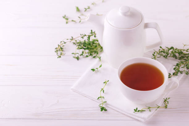 istock Thyme herbal tea. Healthy drink. Alternative medicine 669736120