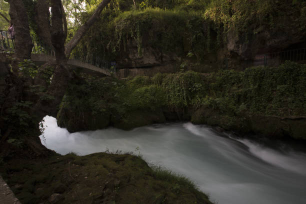 istock Waterfall Duden at Antalya, Turkey - nature travel background 669737256