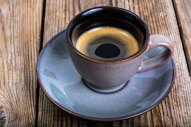 istock Espresso in a small vintage cup 669743740