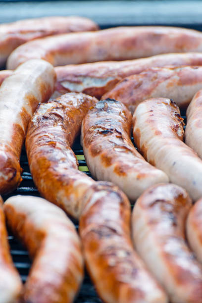 istock Brat sausage is on the charcoal grill 669755354
