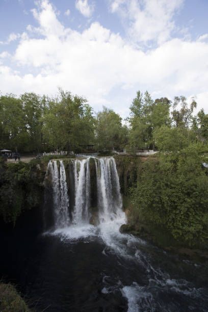 istock Waterfall Duden at Antalya, Turkey - nature travel background 669758522