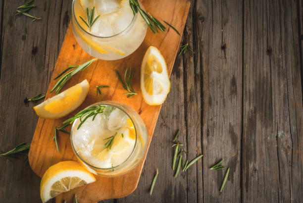 istock Tonic water with lemon and rosemary 669762108