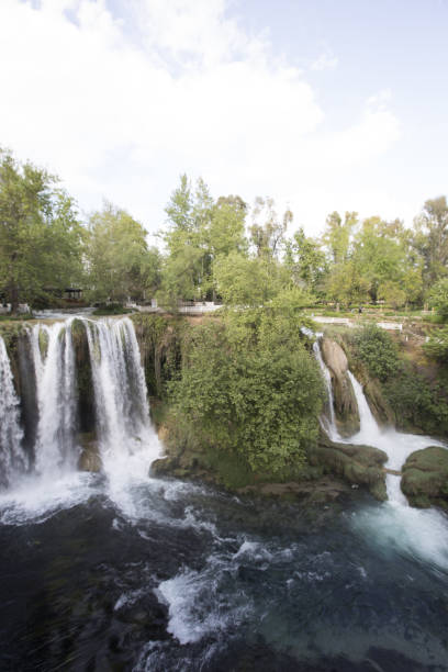 istock Waterfall Duden at Antalya, Turkey - nature travel background 669765278