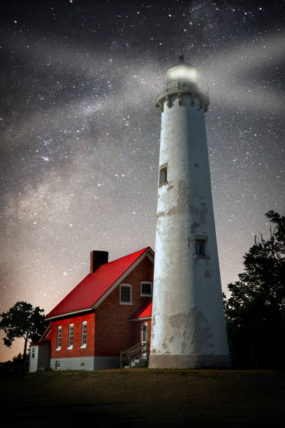 Tawas Lighthouse stock photo