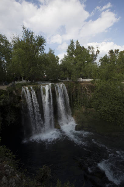 istock Waterfall Duden at Antalya, Turkey - nature travel background 669772854