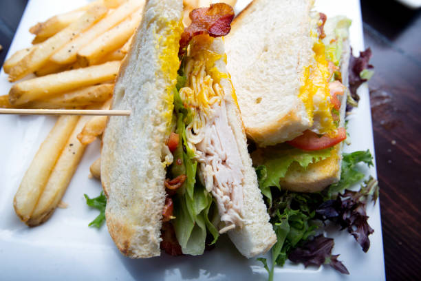 istock Bacon, Egg and Turkey Club Sandwich 669785768