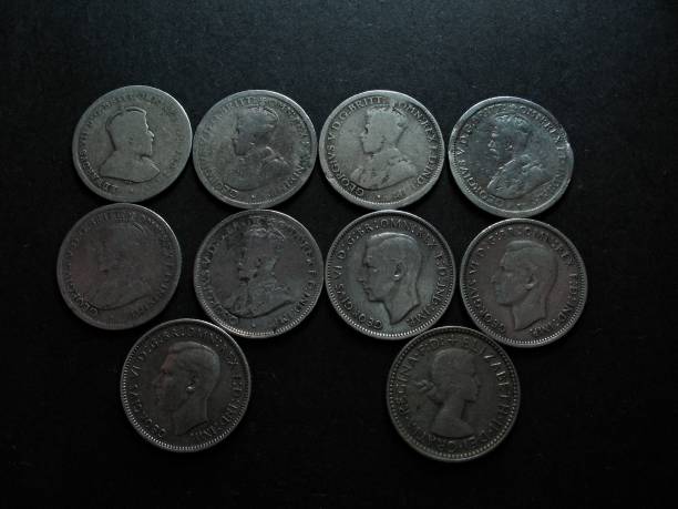 istock Vintage Australian Silver Coins. 669786150