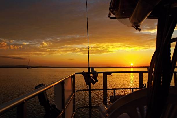 istock Golden Cruising Sunset Seascape. 669788620