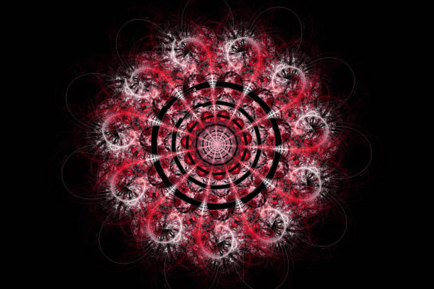 istock Fractal art background for creative design. Abstract fractal. Decoration for wallpaper desktop, poster, cover booklet, card. Psychedelic. Print for clothes, t-shirt. 669797018