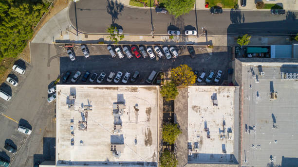 istock Aerial of Parking Lot 669804536