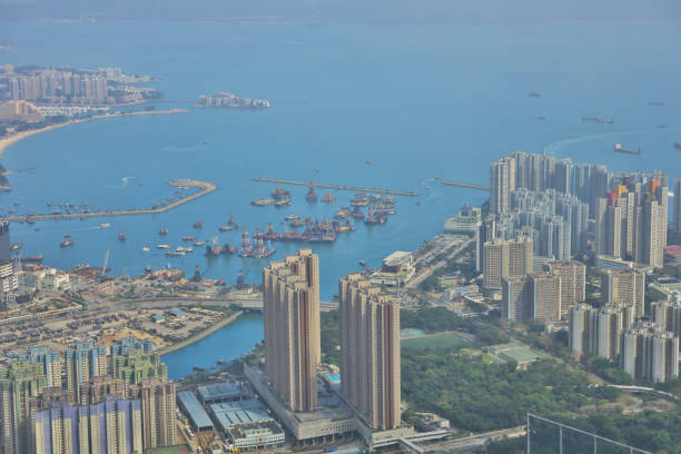 istock Yuen Long , Tuen Mun, from the Castle Peak 669811424