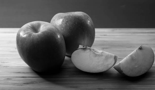 istock Apple close up with B&W color 669812000