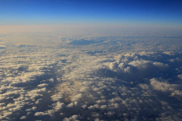 istock Blue Cloud was taken on a plane for background 669815206