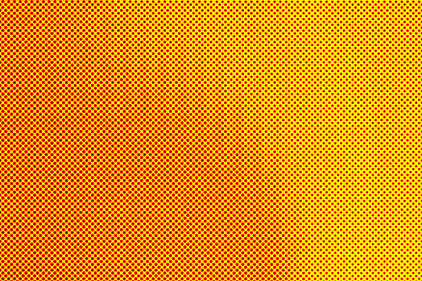 パターンを抽象的な背景の黄色赤 - moire点のイラスト素材／クリップアート素材／マンガ素材／アイコン素材